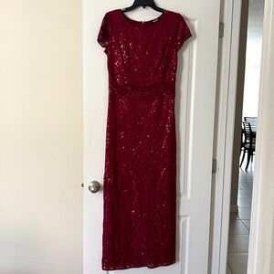 Classy A-line Scoop 1/4 Sleeves Lace